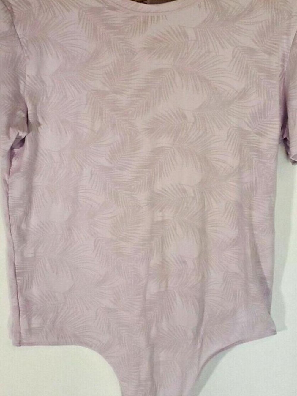 Victoria's Secret Lilac Palm Leaves Bodysuit Size Small - Picture 4 of 4